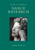 VOLUME 34.2 WINTER 2016 DANCE RESEARCH. Edinburgh University Press