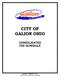 CITY OF GALION OHIO CONSOLIDATED FEE SCHEDULE. Updated: JANUARY 1, 2013 All previous fee schedules are obsolete