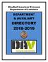 Disabled American Veterans Department of Louisiana DEPARTMENT & AUXILIARY DIRECTORY