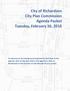 City of Richardson City Plan Commission Agenda Packet Tuesday, February 16, 2016