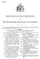 MINUTES OF PROCEEDINGS. The Honourable the House of Assembly