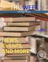NEWS, EVENTS, AND MORE ACADEMIC AFFAIRS EXCLUSIVE INSIDE THIS ISSUE