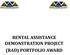 RENTAL ASSISTANCE DEMONSTRATION PROJECT (RAD) PORTFOLIO AWARD