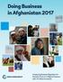Doing Business in Afghanistan 2017