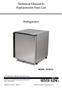 Technical Manual & Replacement Parts List. Refrigerator