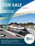 FOR SALE. GULF TO BAY RETAIL CENTER 1454 Gulf to Bay Blvd Clearwater, FL Clearwater CBD Submarket