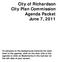 City of Richardson City Plan Commission Agenda Packet June 7, 2011