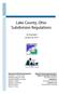 Lake County, Ohio Subdivision Regulations