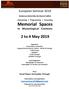 Memorial Spaces in Museological Contexts