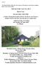 THE HAYTOR VALE W.I. HUT, Haytor Vale, Newton Abbot. TQ13 9XR. FOR SALE BY AUCTION On Tuesday 16 th June 2015 At 3.00 pm