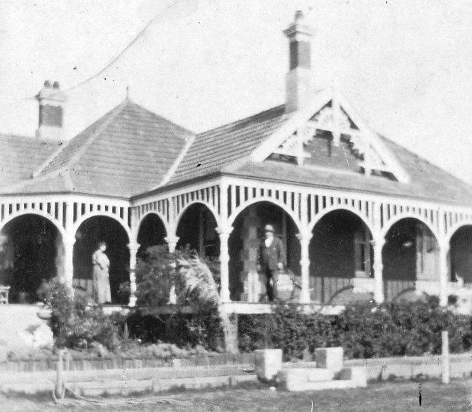 R G Oldham's family home Cloverly 3 Windsor Street Claremont of 1913 (Ian Oldham) Photo taken from near