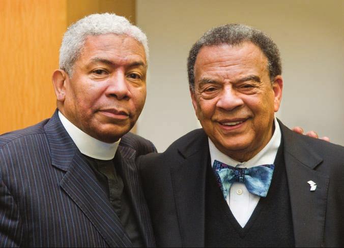 Reverend Eugene Rivers with Ambassador Andrew Young.
