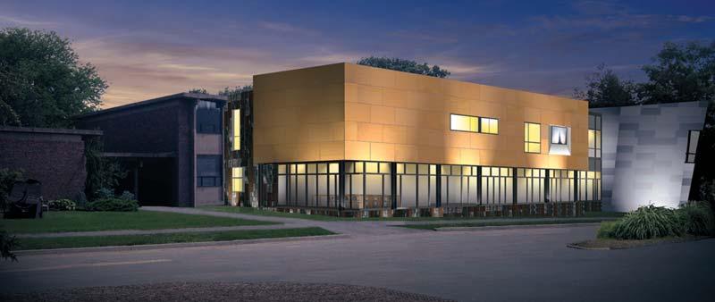 Rendering of The Renée Samuels Center courtesy of The S/L/A/M Collaborative. Bright Ideas.