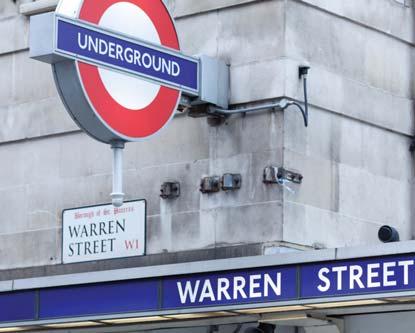 Street, Theatreland and the West End. Warren Street Underground station is 100 metres away.