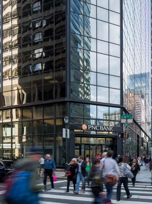 9% of the Property s rentable area, across various floors including 7,276 square feet of ground level retail space with frontage along Market and 16th reets that currently operates as PNC s