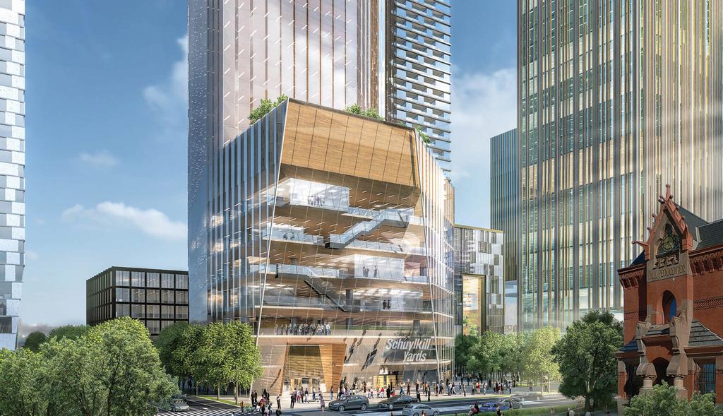 5 billion innovation neighborhood, with the first phase of the project to include a new park, renovations to the Bulletin Building, and a 700,000 SF tower.