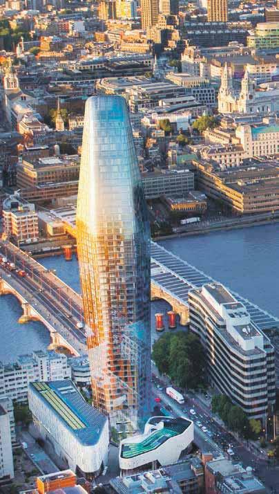 ONE PLACE RIVER THAMES BLACKFRIARS BRIDGE UPPER GROUND THE TOWER RENNIE STREET HOTEL BUILDING PIAZZA BLACKFRIARS ROAD RETAIL AND LEISURE BUILDING STAMFORD STREET Site plan of One Blackfriars is for