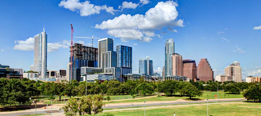 EXECUTIVE SUMMARY THRIVING AUSTIN ECONOMY Austin has experienced population and employment growth at unprecedented levels and consistently ranks as one of the nation s top economic performers, due to