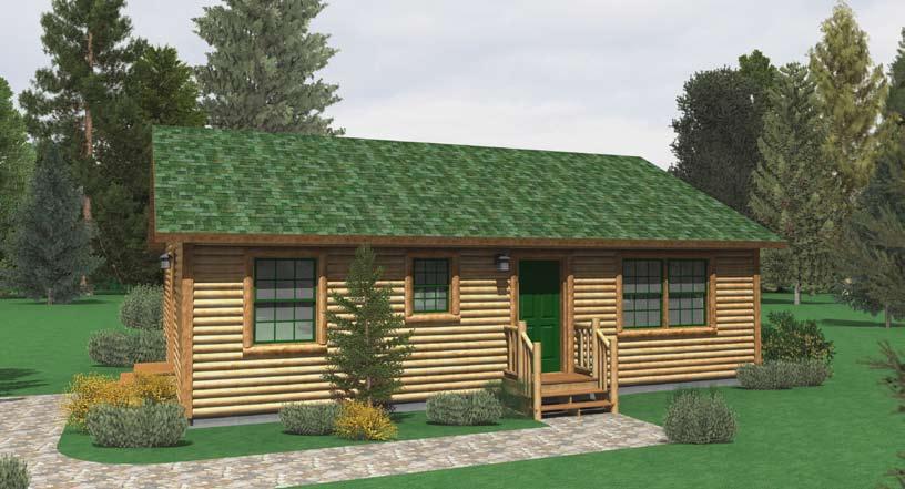 RELAXED LIVING CABIN STREAM Total Square Feet 995 I s 2 I s 1 I Building Footprint 36 x 28 CAB 2836 2 1 STD OWNER BEDROOM 13'-7"