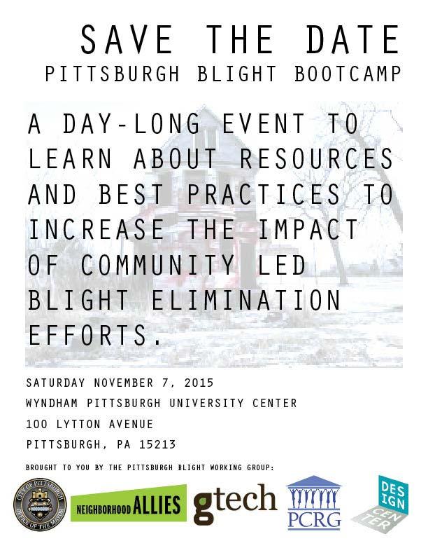 Blight Boot Camp For Residents Planning Your Vacant Lot Project Resident-Led Advocacy Who You Gonna Call?
