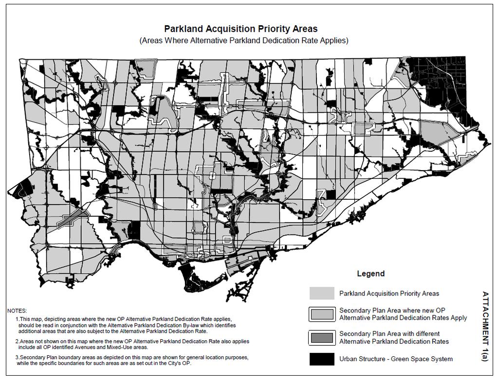 SCHEDULE A, ARTICLE III CONVEYANCE OF LAND FOR PARKS PURPOSES AS A CONDITION OF RESIDENTIAL DEVELOPMENT MAPS 1a AND A-1 A-11 [Amended 2008-09-25 by By-law