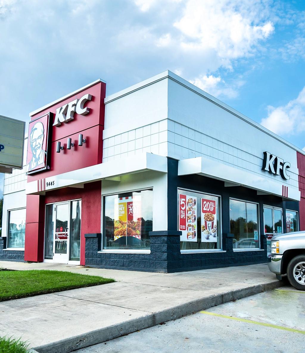 Tenant Overview - KFC TACO BELL KFC Corporation, based in Louisville, Kentucky, is one of the few brands in America that can boast a rich, decades-long history of success and innovation.
