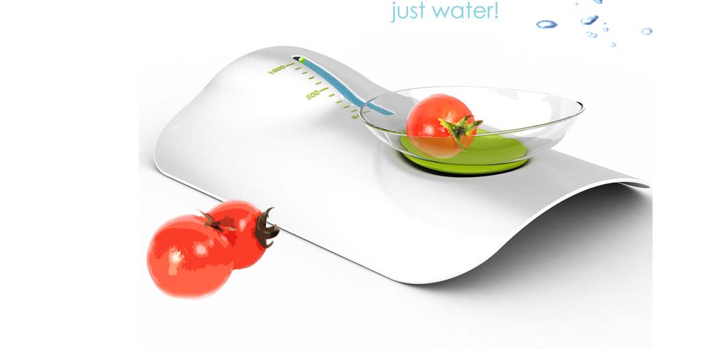 waterscale Freelance, 2009 Project: Kitchen Scale Concept : Waterscale uses just