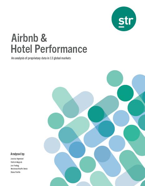 STR Analysis Airbnb & Hotel Performance - Source data provided by Airbnb (not scraped data) - 13 major global markets