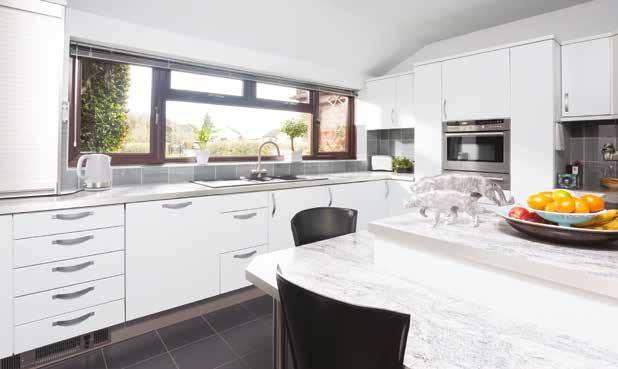 The kitchen is finished like the rest of the property to a very high contemporary standard and has a range of base units which provides