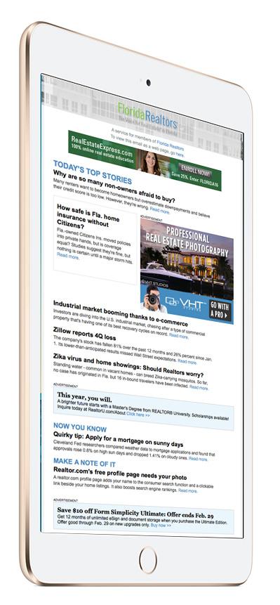 Realtor magazine. Drive traffic to your exhibit by advertising before the show.
