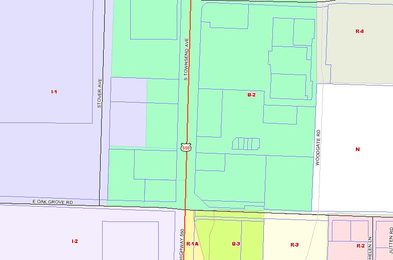 City of Montrose Zoning Map Subject property is zoned B2 in the City of Montrose B2 Zoning includes Uses-By-Right from