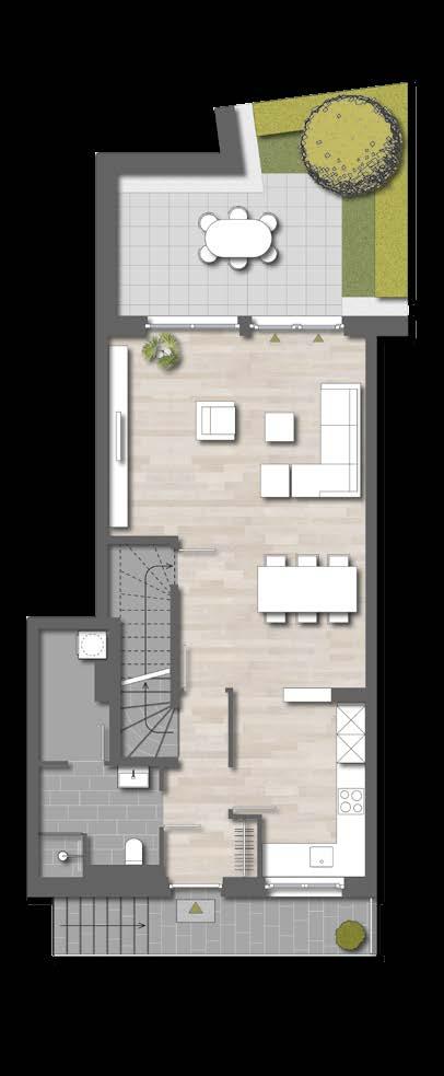 Their layouts, which large roof terraces that come with the penthouse are typical for lofts, open up countless apartments