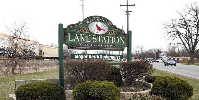 Location Overview Locally known as the crossroads of America due to the easy access to Interstate I-80/94, the Indiana Toll Road and Lake Michigan, Lake Station is a residential community with a