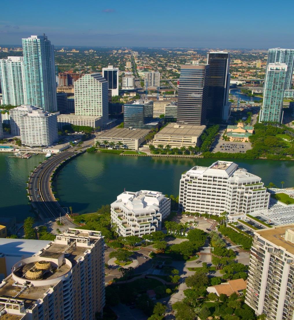Brickell Office Market Drivers Brickell Submarket Limited Supply - Combination of land constraints and a heavy multifamily development pipeline has left current Class A office inventory in the