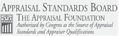 FOREWORD APPRAISAL STANDARDS BOARD FOREWORD The Appraisal Standards Board (ASB) of The Appraisal Foundation develops, interprets, and amends the Uniform Standards of Professional Appraisal Practice