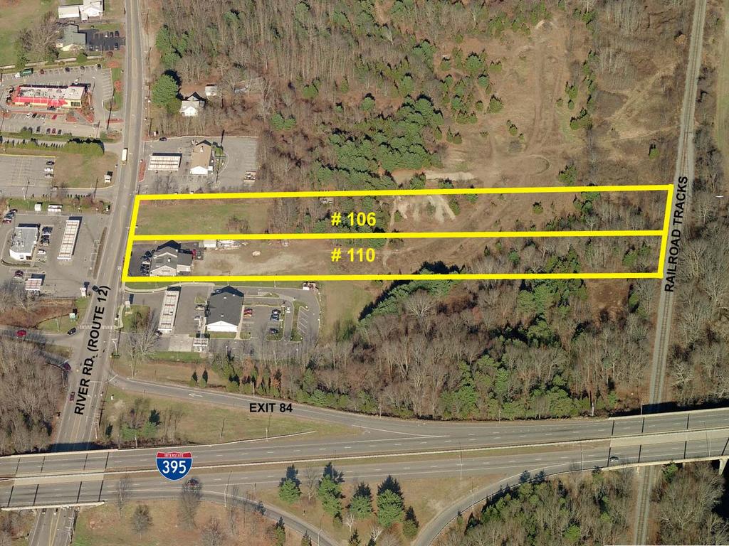 5 + Acres of Prime Development Land For Sale in Lisbon, CT $675,000 106 + 110 River Rd.