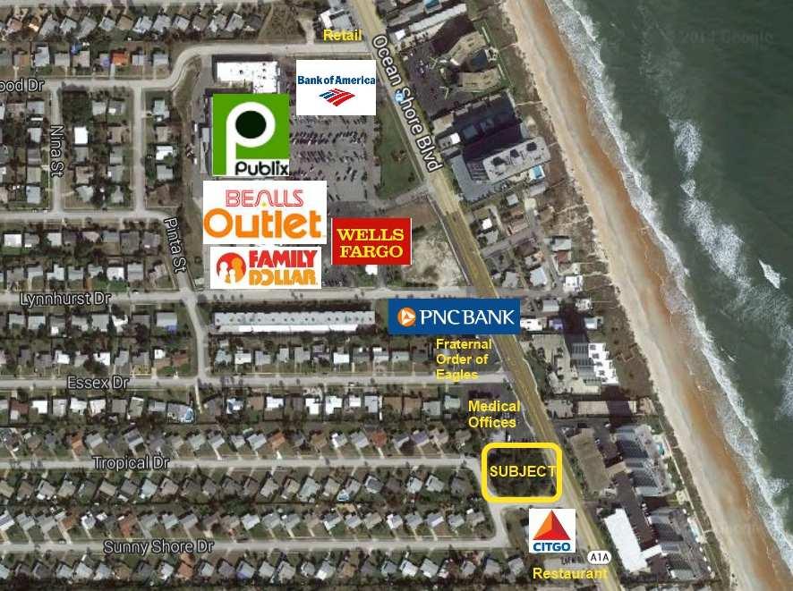 Households Median Income 19,927 9,723 $62,891 21,438 SQ FT VACANT COMMERCIAL LAND Highly visible beachside location on the