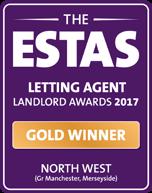 Winner - Overall Letting Agent of the Year (2016/17) Gold - Best Letting Agent in Greater Manchester (2016) ESTAS Gold