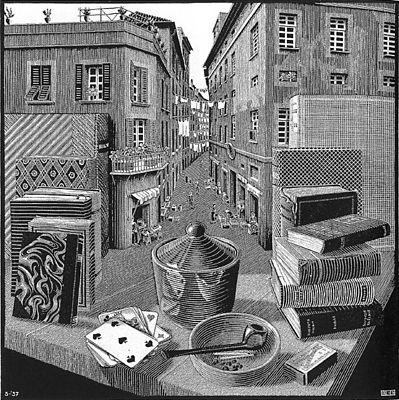 Later in his life Escher had become a lecturer at multiple organizations and even was scheduled to come to North America. Unfortunately this was canceled due to illness.