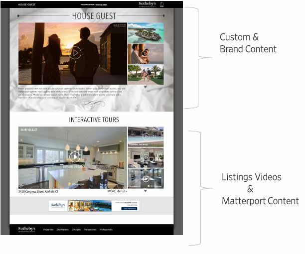 Brand Library Exclusive To drive engagement to the Sotheby s International Realty brand interactive content on Mansion Global and content that is being produced through the News Corp.