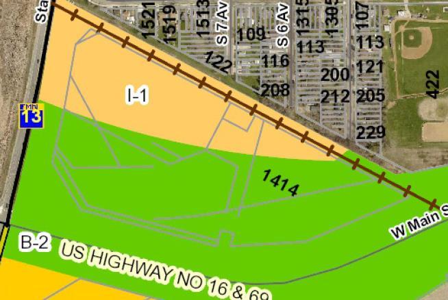 Zoning Designation Analysis Lot standards for properties in the I1 and B2 zones are identical, thus the split zoning has no effect on this request.
