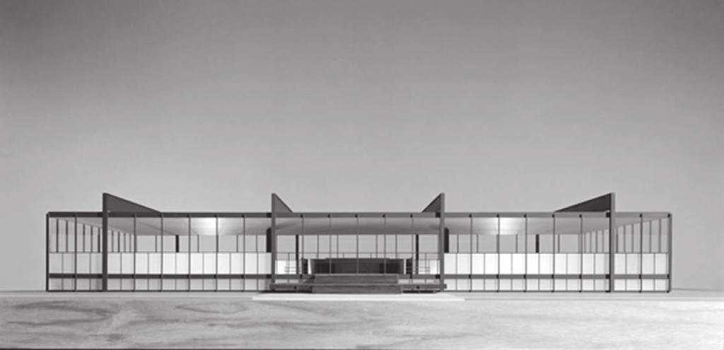OPEN PLAN AS EVENT SPACE 6.6 Mies's design for iit Architecture, Design and Planning Building, views of the presentation model, c.1951.