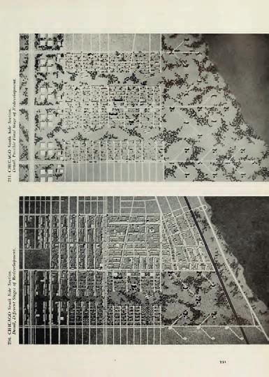 According to Hilberseimer's Plan for Chicago South Side Redevelopment, the street pattern of the blocks occupied by iit campus above, highlighted in red