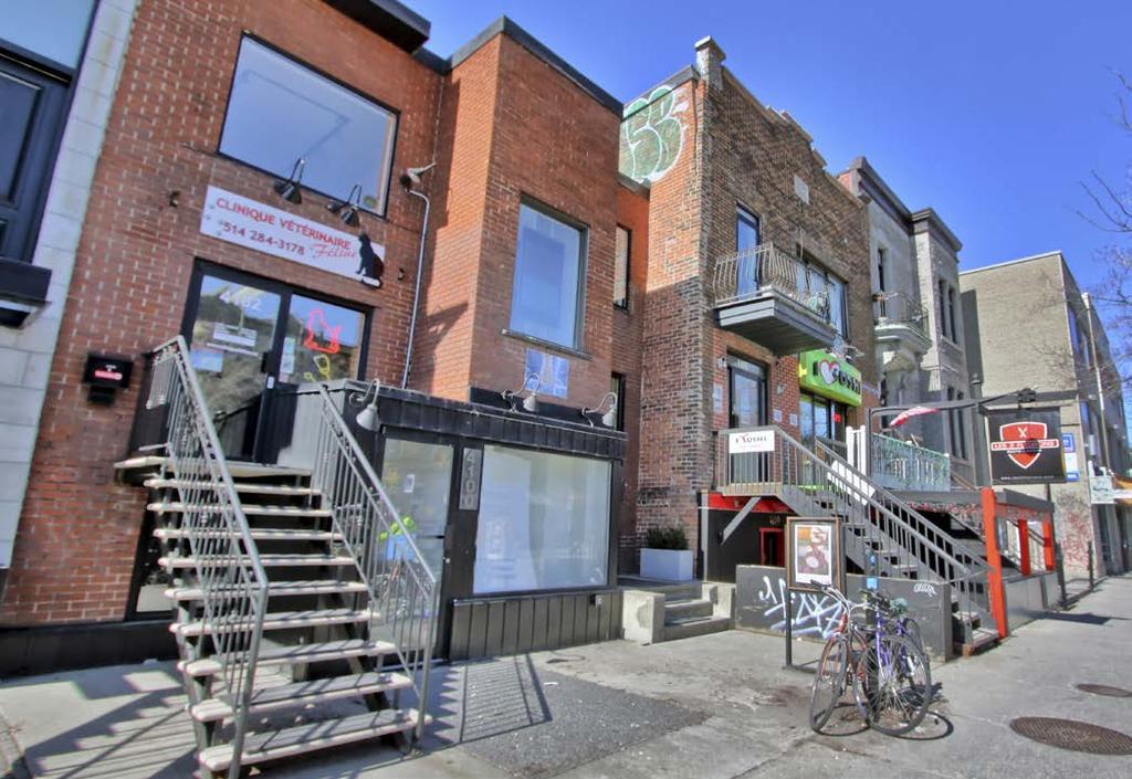 1,200-square-foot commercial condo, with parking available, available for sale in the heart of the Plateau-Mont-Royal s most important retail node Highlights Space Area