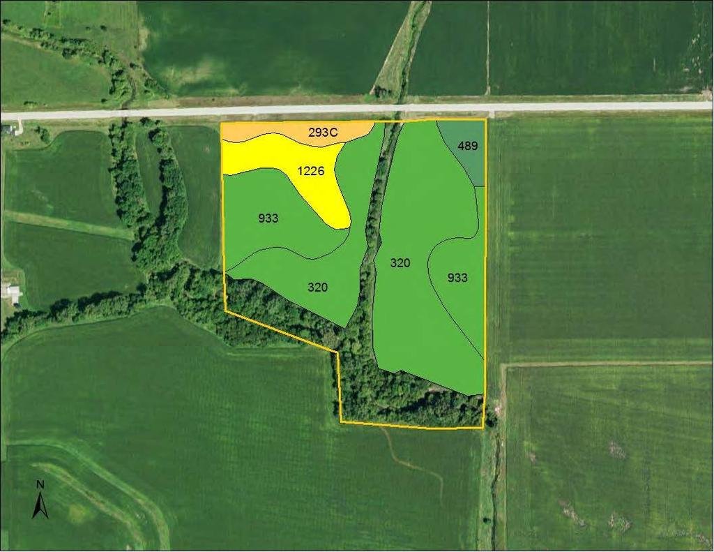 Soil Map: Parcel 4 Measured Tillable Acres 32.4 Avg. CSR 79.2 Avg. CSR2 72.6 Percent Non_Irr Soil Label Soil Name CSR CSR2 of Field Class Acres 320 Arenzville silt loam, 0 to 3 percent 83 75 55.