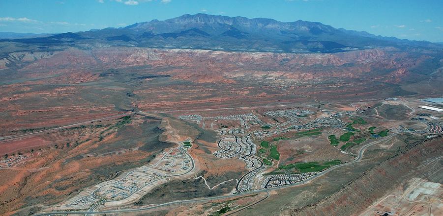 CHAPTER 3 Contributory Value: Conservation through the Master Plan Process Coral Canyon is a 2,600-acre master planned community on state trust lands, with amenities such as the golf course on the