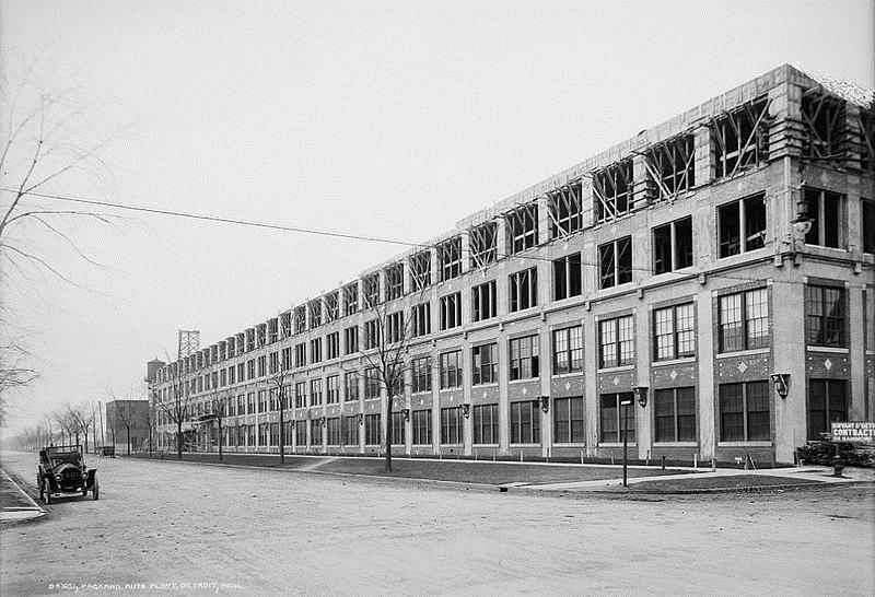 The Packard Plant that was designed by Albert