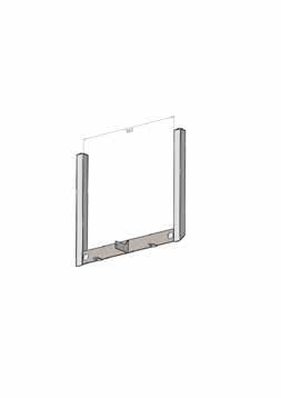 5mm THK CROSSBEAM 2mm THK TRIANGULAR TUBE 2 3 1 (or 2) crossbeam brackets (depending on version) for securing of the structural crossbeam, made from sheet steel 4 mm thick and welded to the inner