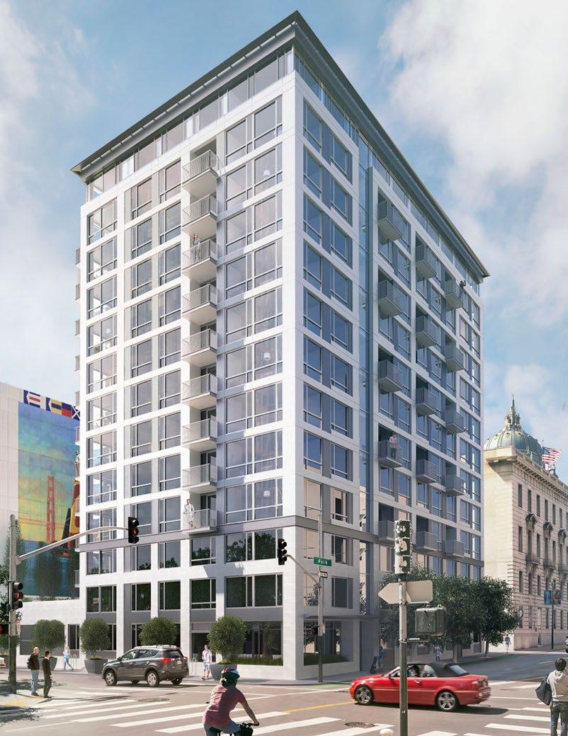 The Civic, 101 Polk St; 162 market-rate units and 19
