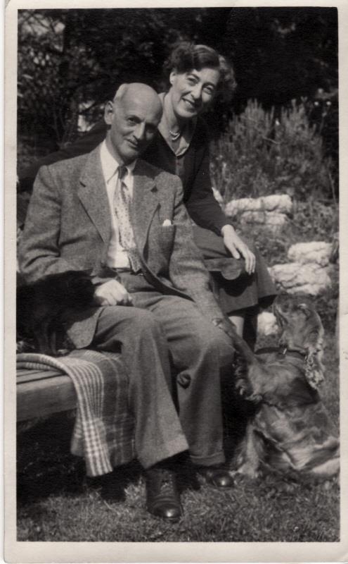 August 19, 1980 Otto Frank dies. Close up portrait of Otto and Fritzi Frank in Switzerland where they settled after the war.